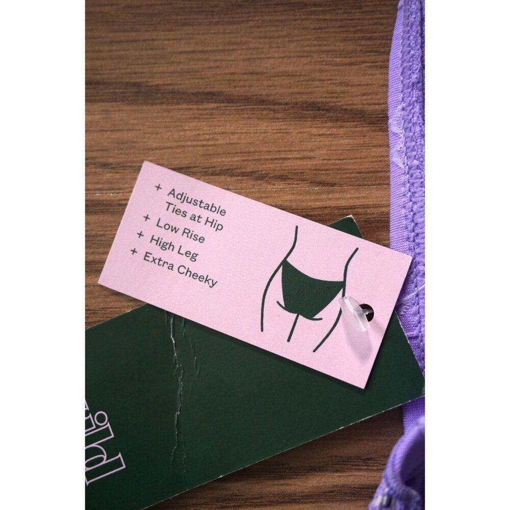 Wild Fable Heart Pattern Side-Tie Extra Cheeky Bikini Bottom - Size XS, NWT - Picture 5 of 9